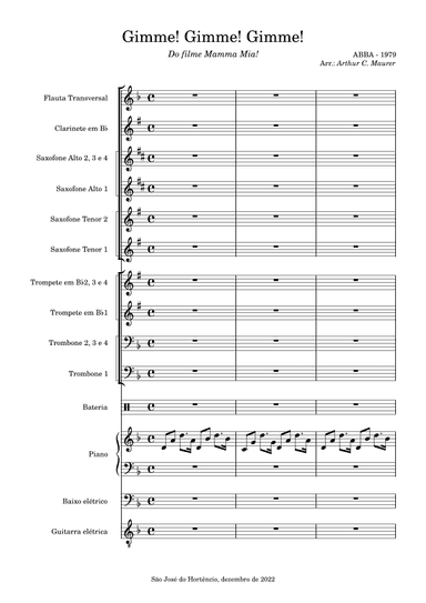 Gimme! Gimme! Gimme! (a Man After Midnight) (arr. Arthur C. Maurer)