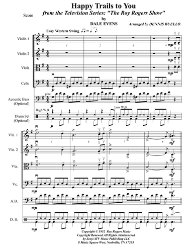 Happy Trails (arr. Dennis Ruello)