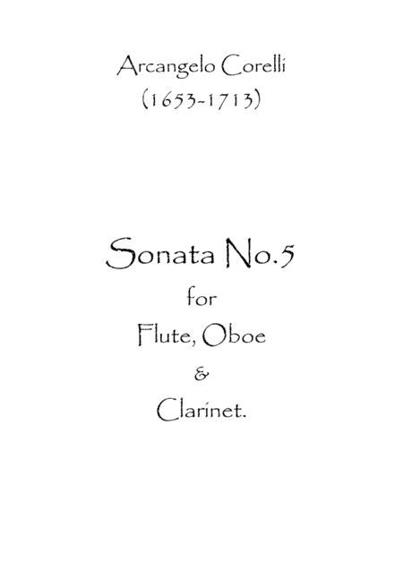 Sonata No.5 (arr. Spence Bundy)