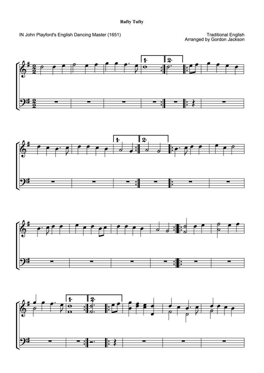 Rufty Tufty (arr. Gordon Jackson)