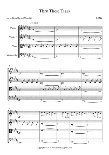 Thru These Tears (arr. Ryan Hanzel Monakil)
