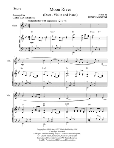 Moon River (arr. Gary Lanier)