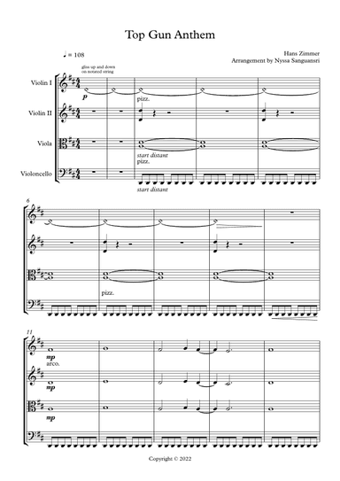 Top Gun: Maverick Anthem (arr. Nyssa Sanguansri)