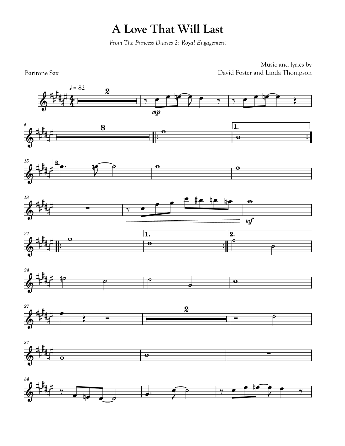A Love That Will Last (arr. David Lartey)