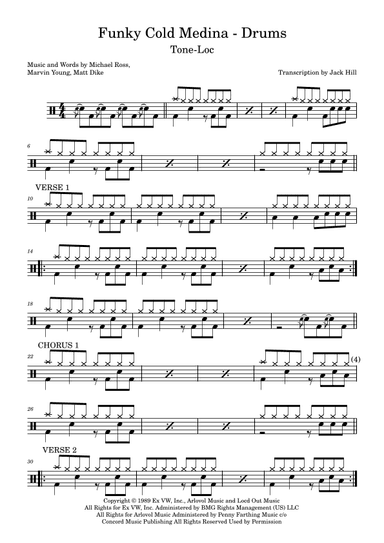 Funky Cold Medina (arr. Jack Hill)