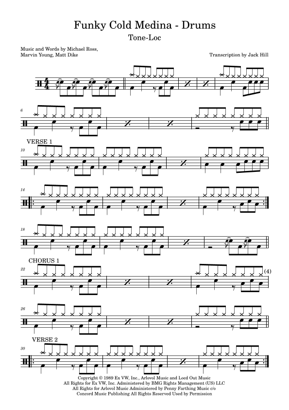 Funky Cold Medina (arr. Jack Hill)