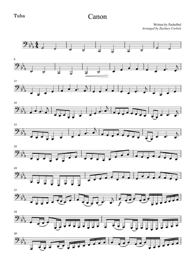 Canon (arr. Zachary Corbett)