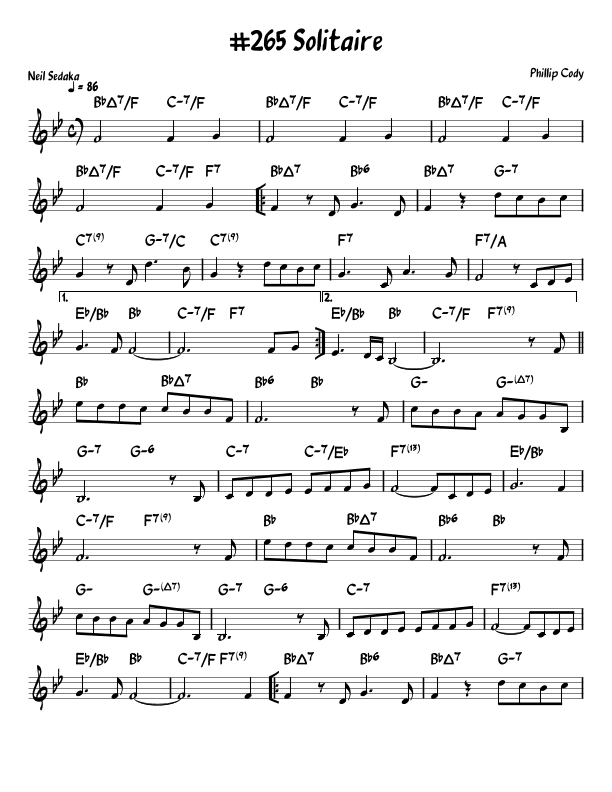 Solitaire (arr. John Fries)