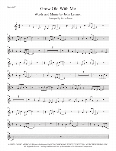 Grow Old With Me (arr. Kevin Busse)