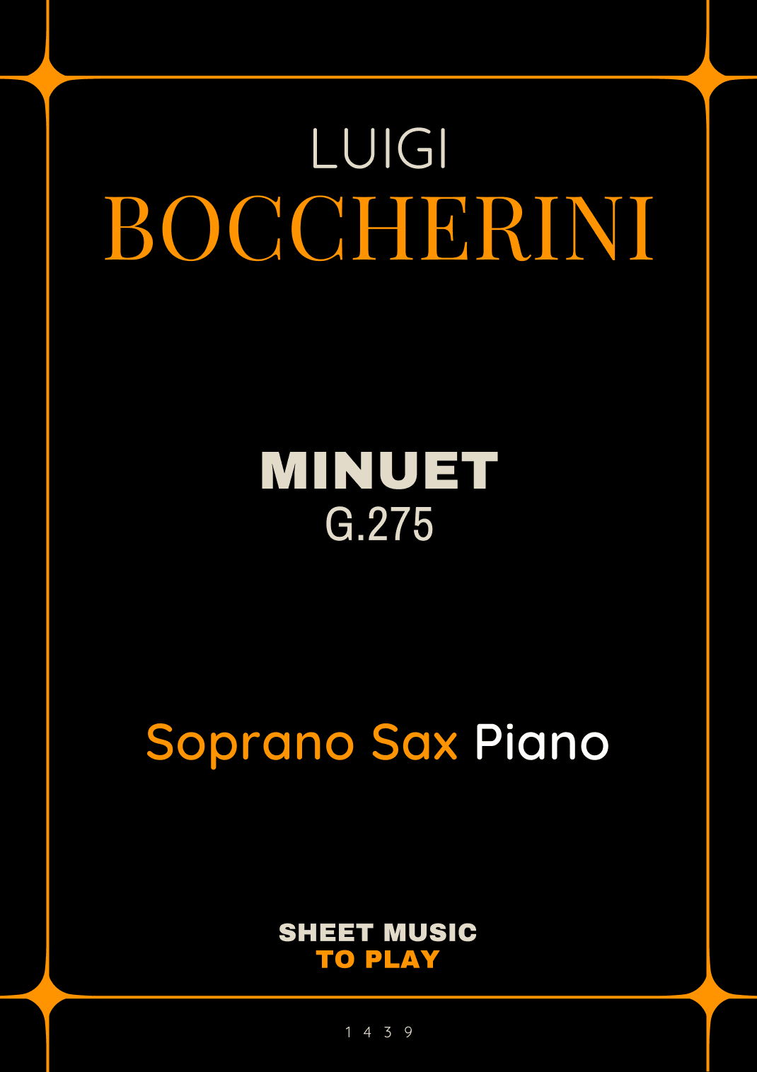 Minuet Op.11 No.5 - Soprano Sax and Piano (Full Score and Parts) (arr. César Madeira)