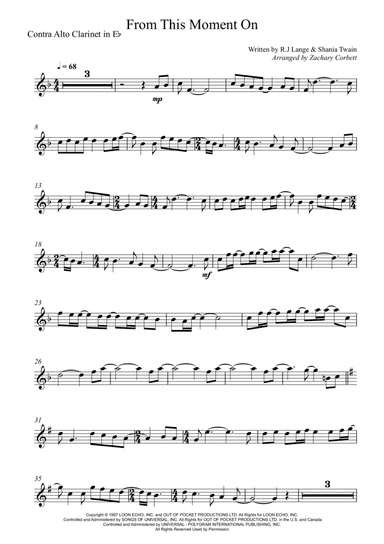 From This Moment On (arr. Zachary Corbett)