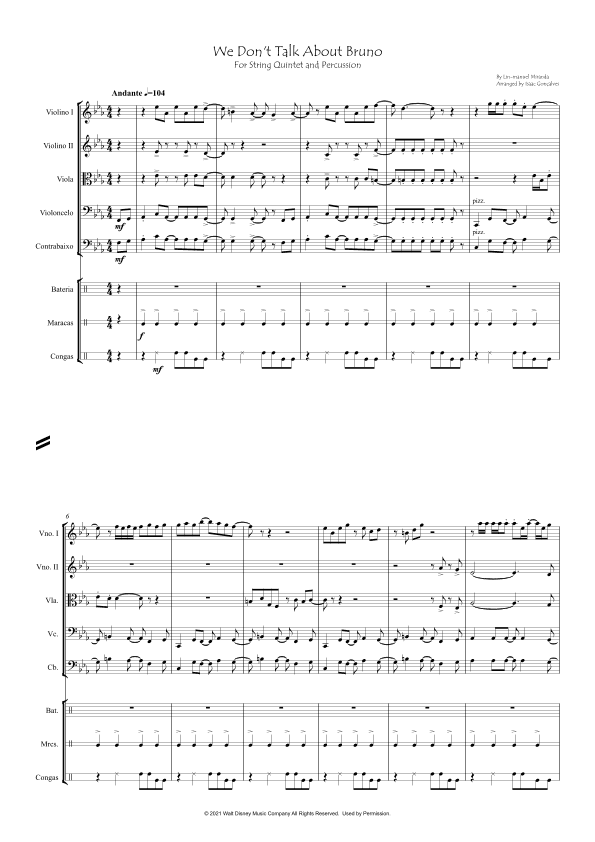 We Don't Talk About Bruno (arr. Isaac Gonçalves)