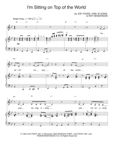 I'm Sitting On Top Of The World (arr. Frank De Vol)