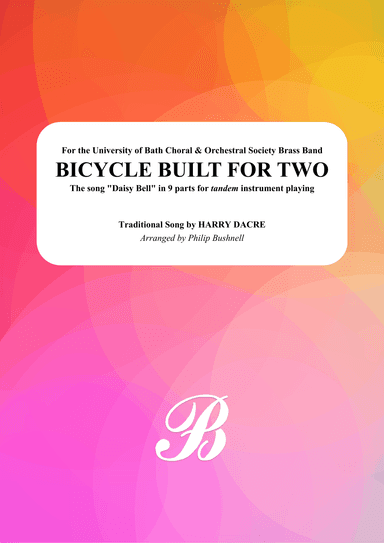 Bicycle Built For Two (arr. Philip Bushnell)