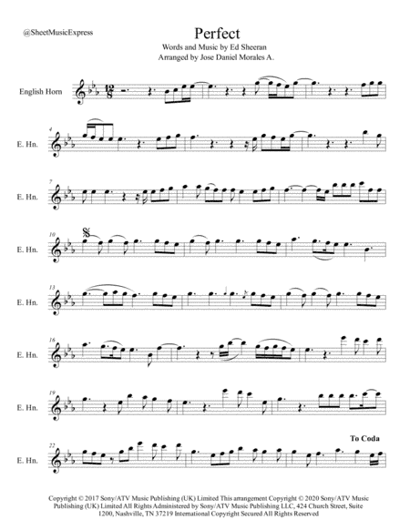 Perfect (arr. Jose Daniel Morales A.)