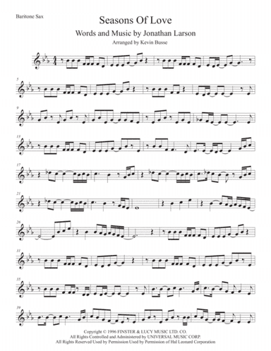 Seasons Of Love (arr. Kevin Busse)