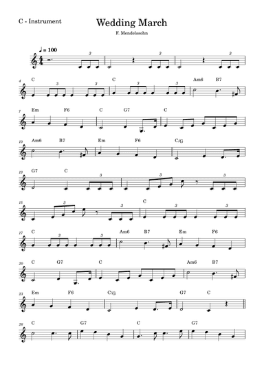 Wedding March (arr. Fabio Eduardo de Oliveira)