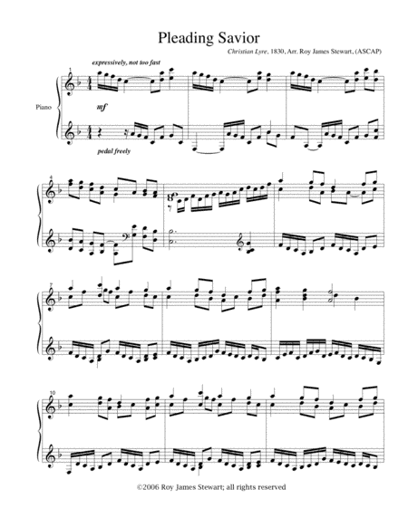 Pleading Savior (arr. Roy James Stewart)