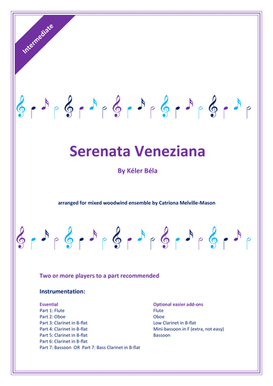 Serenata Veneziana (Kéler Béla) – arranged for woodwind ensemble (arr. Catriona Melville-Mason)