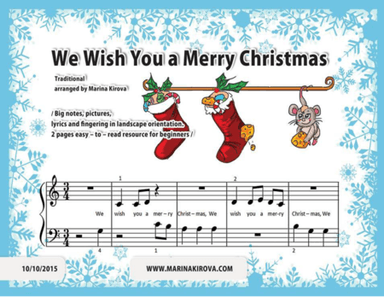 We Wish You A Merry Christmas (arr. Marina Kirova)
