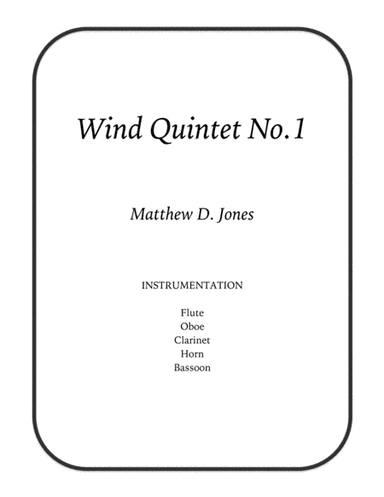 Wind Quintet No.1