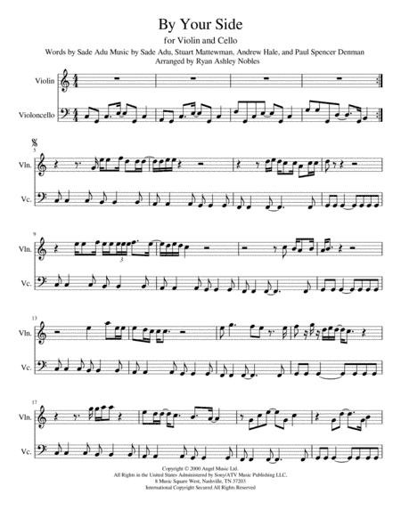 By Your Side (arr. Ryan Ashley Nobles)