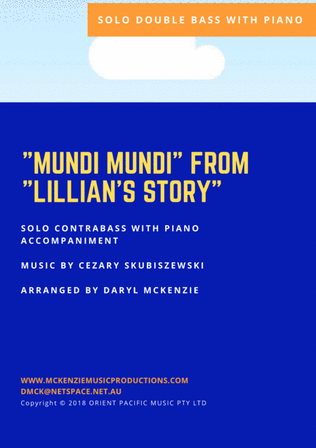 Mundi Mundi (arr. Daryl McKenzie)