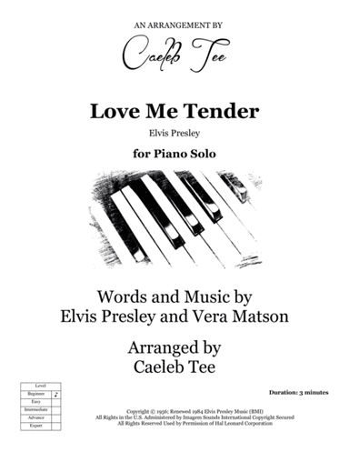 Love Me Tender (arr. Caeleb Tee)