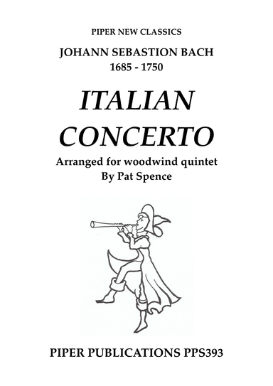 BACH: ITALIAN CONCERTO BWV 971 for woodwind quintet (arr. Pat Spence)