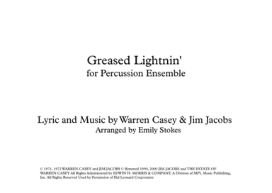 Greased Lightnin' (arr. Emily Stokes)