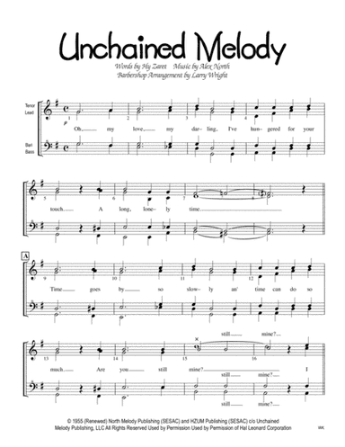 Unchained Melody (arr. Larry Wright)