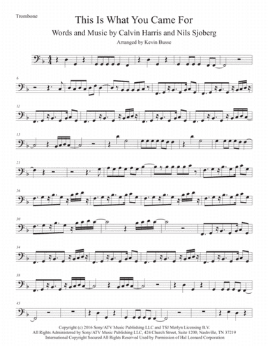 This Is What You Came For (arr. Kevin Busse)