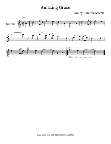 Amazing Grace (arr. Dominic Meccia)