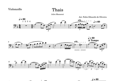 Thais (Meditation) - Easy Arrangement (arr. Fabio Eduardo de Oliveira)