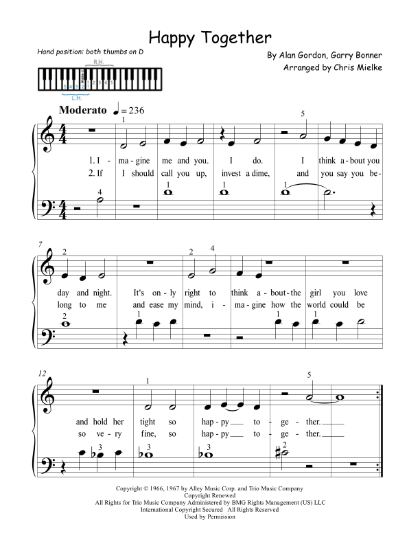 Happy Together (arr. Chris Mielke)