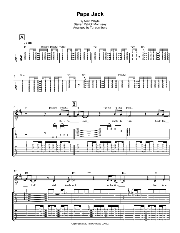 Papa Jack (arr. Tunescribers)
