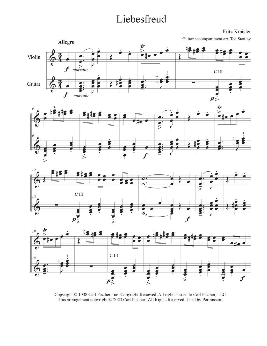 Leibesfreud (arr. Ted Stanley)