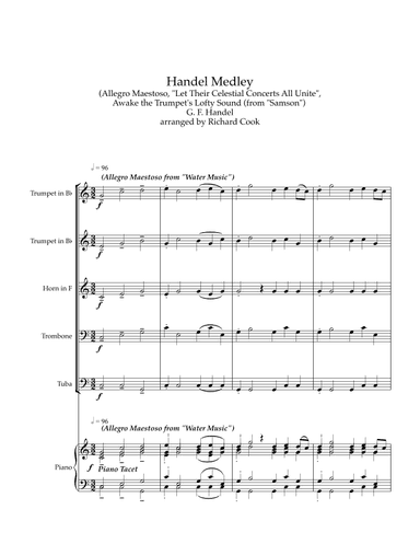 Handel Medley (arr. Richard Cook)