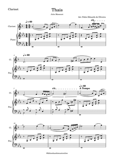 Thais (Meditation) (arr. Fabio Eduardo de Oliveira)