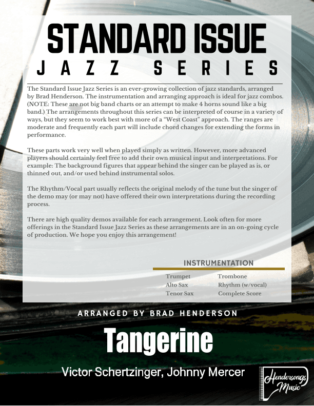 Tangerine (arr. Brad Henderson)