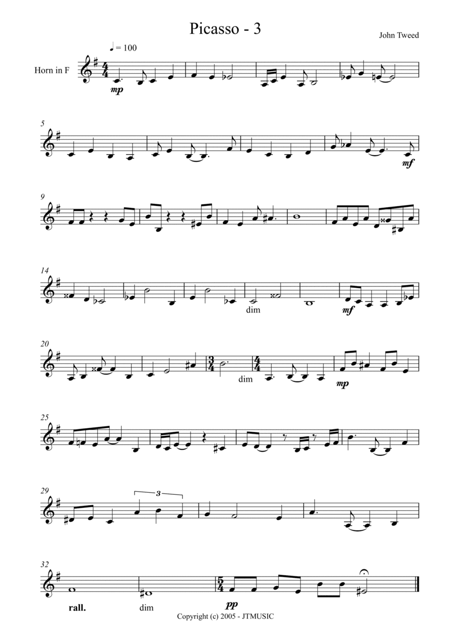 Picasso 3 for French Horn