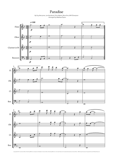 Paradise (arr. Matthew pyeon)