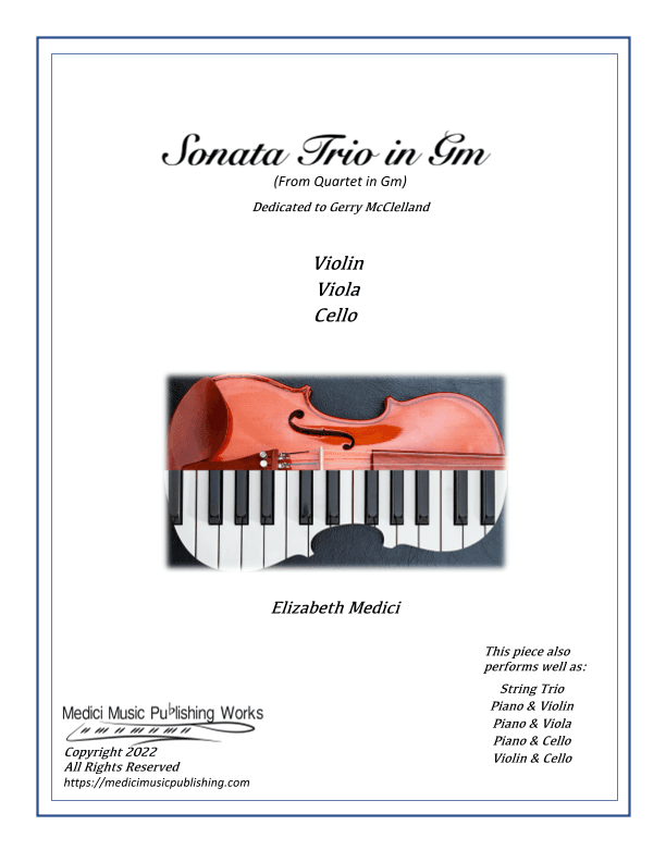 Sonata Trio in Gm (adapted from Quartet in Gm)
