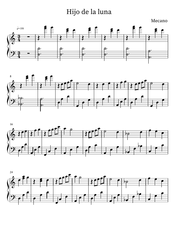 Hijos De La Luna (arr. Nicol Bonnet)