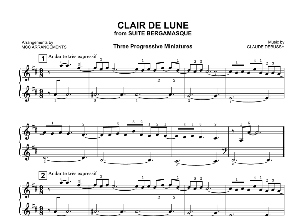 Clair de lune (arr. MCC Arrangements)