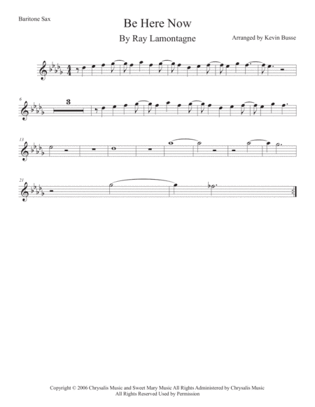Be Here Now (arr. Kevin Busse)