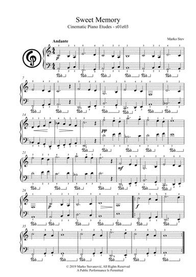 Sweet Memory (Cinematic Piano Etudes S01E03)