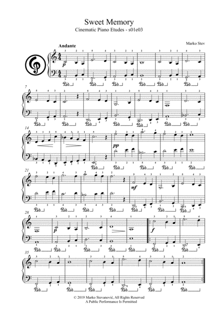 Sweet Memory (Cinematic Piano Etudes S01E03)