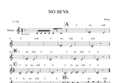 No Se Va (arr. MATEO AGUILAR USCANGA)