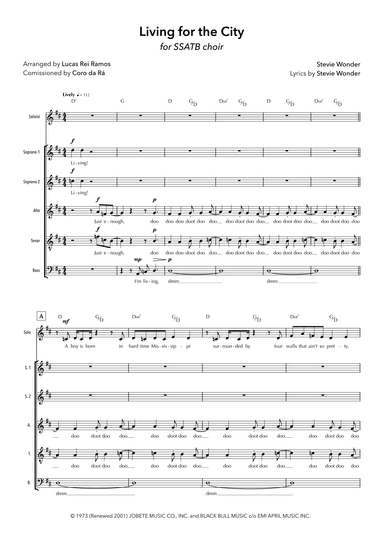 Living For The City (arr. Lucas Rei Ramos)